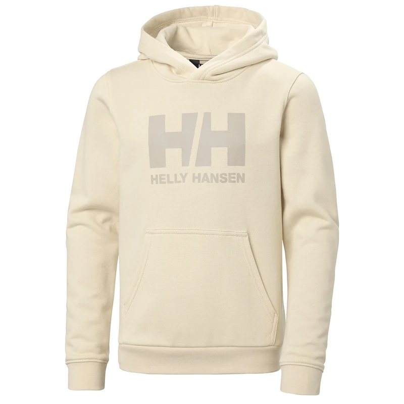 Helly Hansen Junior Unisex Jr Hh Logo Hoodie 3.0, Cream, 11 - Image 1