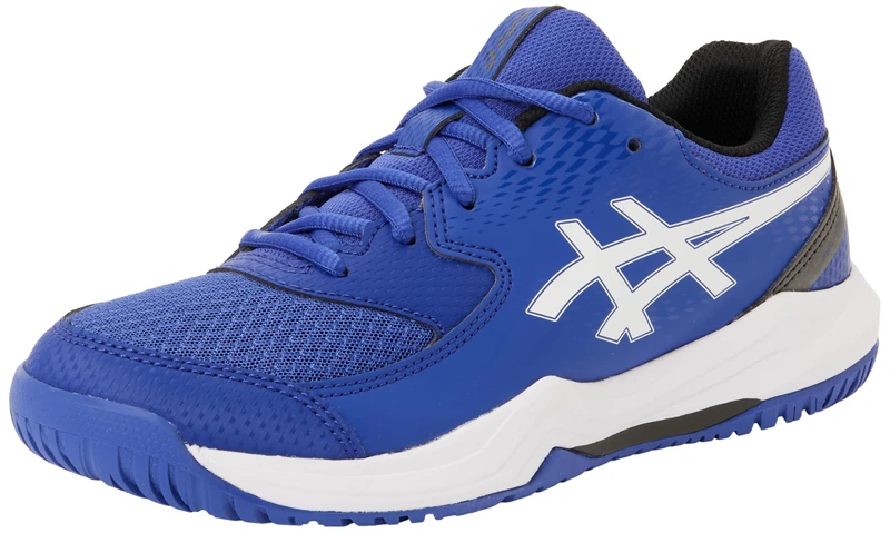 ASICS Boys Gel-Dedicate 8 Gs Sneaker, Dark Cobalt White, 2 UK