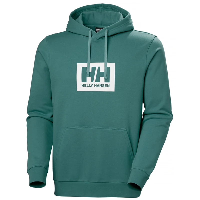 Helly Hansen Mens Hh Box Hoodie, Green, M - Image 1