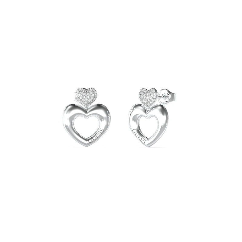 PENDIENTE GUESS - CRAZY IN LOVE Color: Plata
