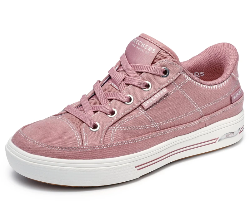 Skechers Arch Fit Arcade-See Ya There Hands Free Slip-ins, Women's Sneakers, Pink, 3.5 UK