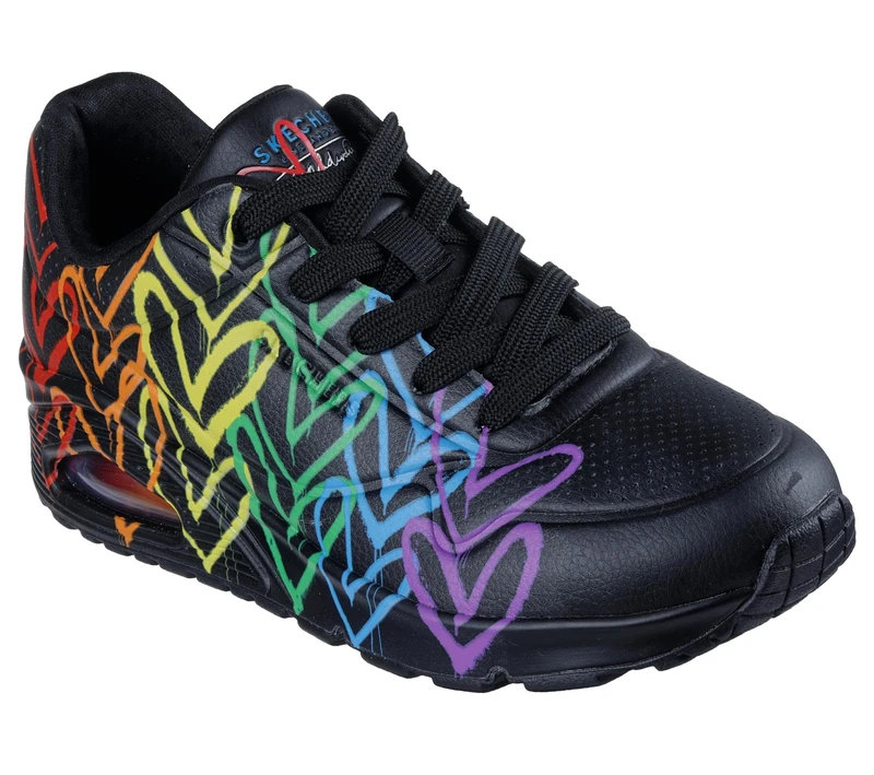 Skechers Street x JGoldcrown: UNO Full Of Love Women's Lace Up Fashion Sneakers