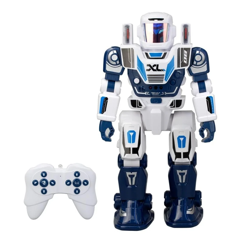 SilverLit Programme A bot XL Large Robot Toy with 48 Commands, Remote Control, Motion Control, Dance Moves and More! Fun Interactive Toy for Kids, Silver