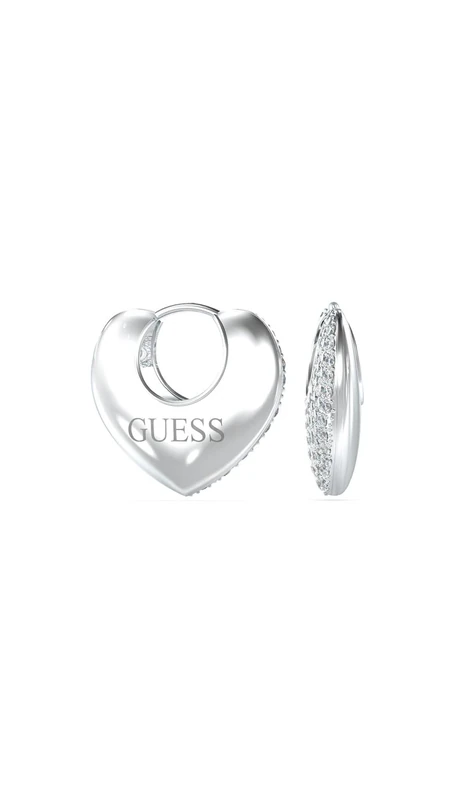 PENDIENTE GUESS - CRAZY IN LOVE Color: Plata