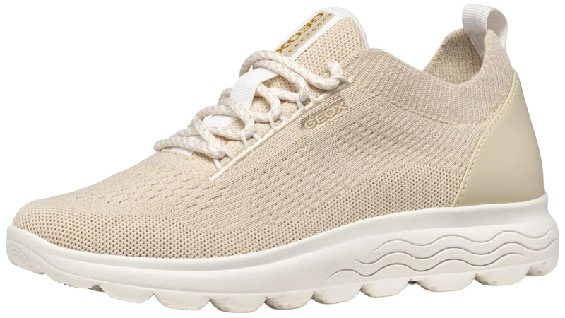 Geox Women's D Spherica ASneaker, Lt Taupe, 7.5 UK