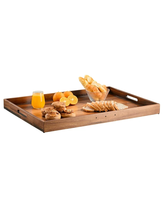 VEVOR Noodle Board Stove Cover, Stove Top Cover Board for Gas Burner & Electric Stove, Acacia Wood Cutting Board with Built-in Handles, RV Stovetop Cover/Kitchen Sink Cover for Counter Space & Tray - Image 1