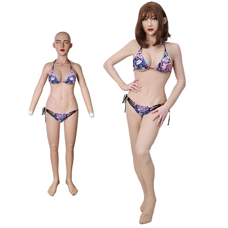 URMLHNRZ Realistic Silicone Body Suit With Breastplates Whole Body D-Cup With Hands And Feet for Crossdresser，Transgender Drag Queen (silicone,color#1)
