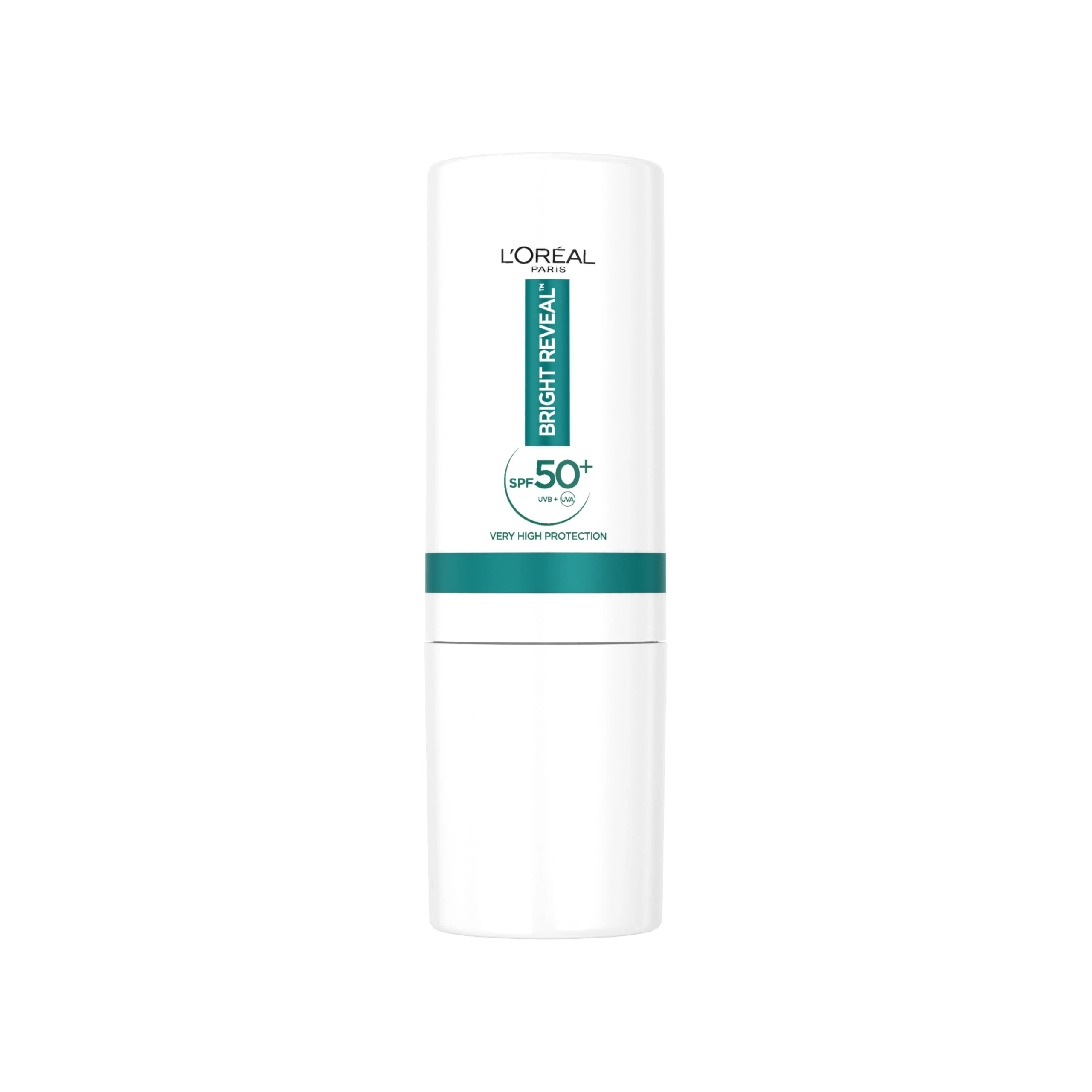 L'Oréal Paris Bright Reveal Daily UV Stick SPF 50+ - Invisible On-the-Go Sunscreen Stick for Dark Spots, Hydrates & Smooths Skin, Highest UVA/UVB Protection with Vitamin E
