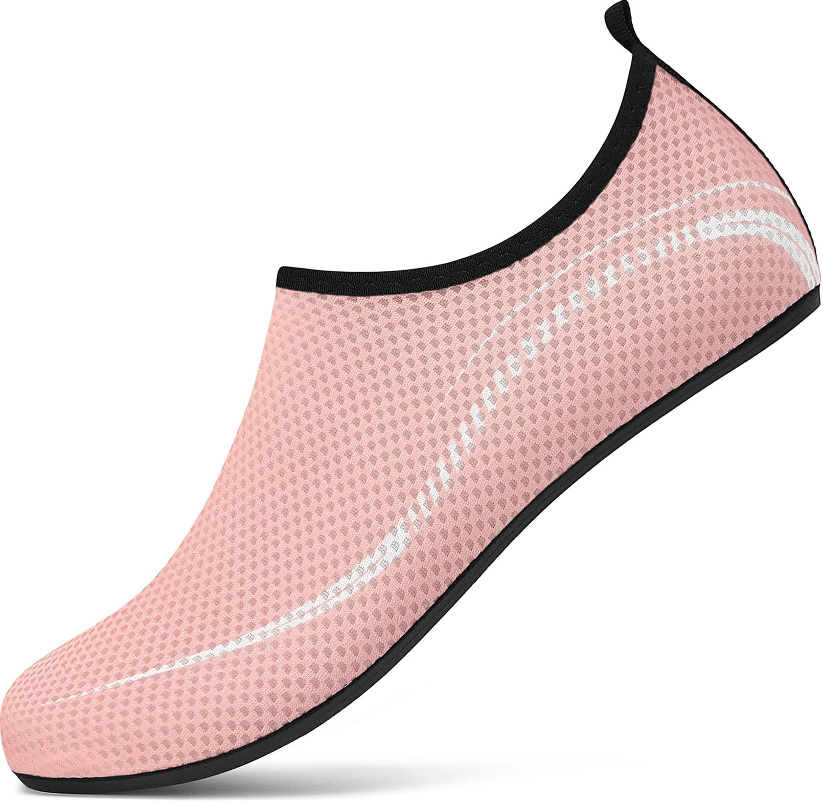 gitzing Water Beach Swim Shoes Women Quick Dry Sea Shoes Men Breathable Aqua Lightweight Barefoot for Surfing Running Driving Pool Yoga, Pink 8 UK/42 EU