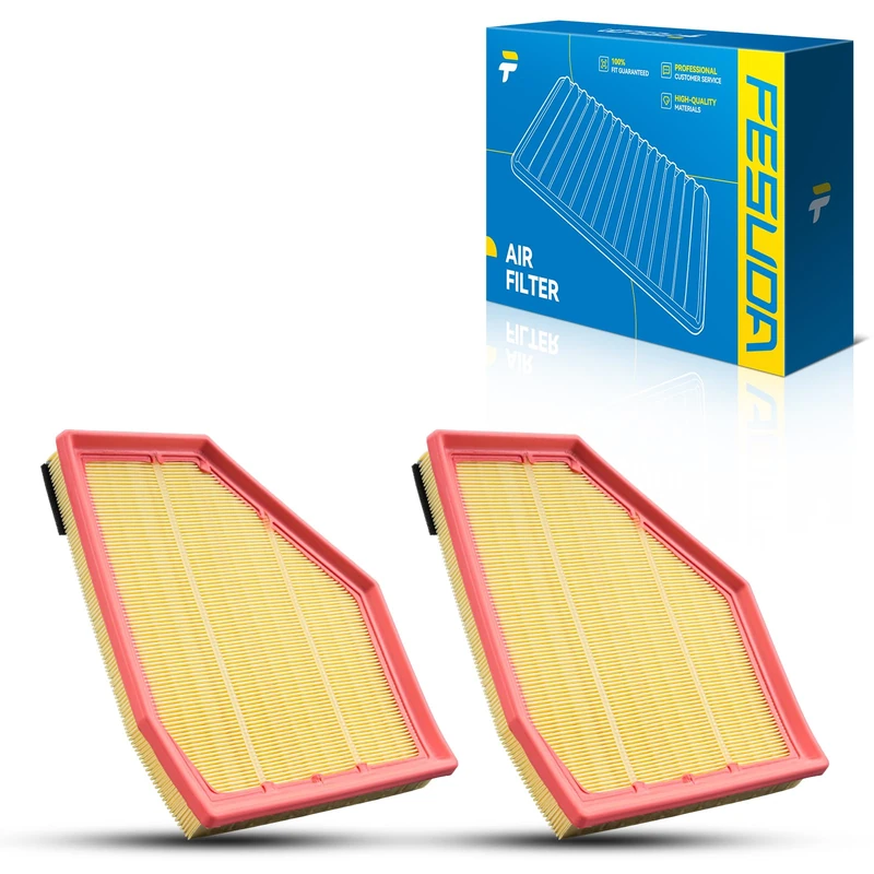 Fesuda Air Filter Car, 2 Pieces Filtro de aire for 5 2012-2021, 5 2008-2017, 8 Coupe 2017-2019, 8 Convertible 1982-1990, 8 Gran Coupe 2007-2009, 5 2007-2012, 8 Convertible 1982-1990 990-199997, OE