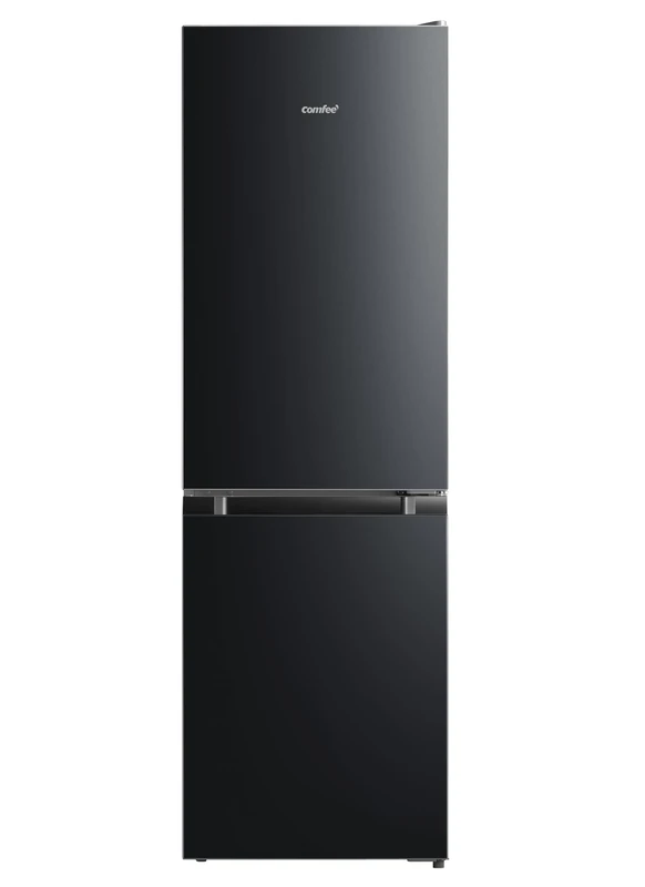COMFEE' RCB169BL2UK(E) 174 Litre Freestanding Fridge Freezer, Low Frost, Adjustable thermostat, Energy Saving LED lights, Reversible Door Hinge, Low Noise- Black