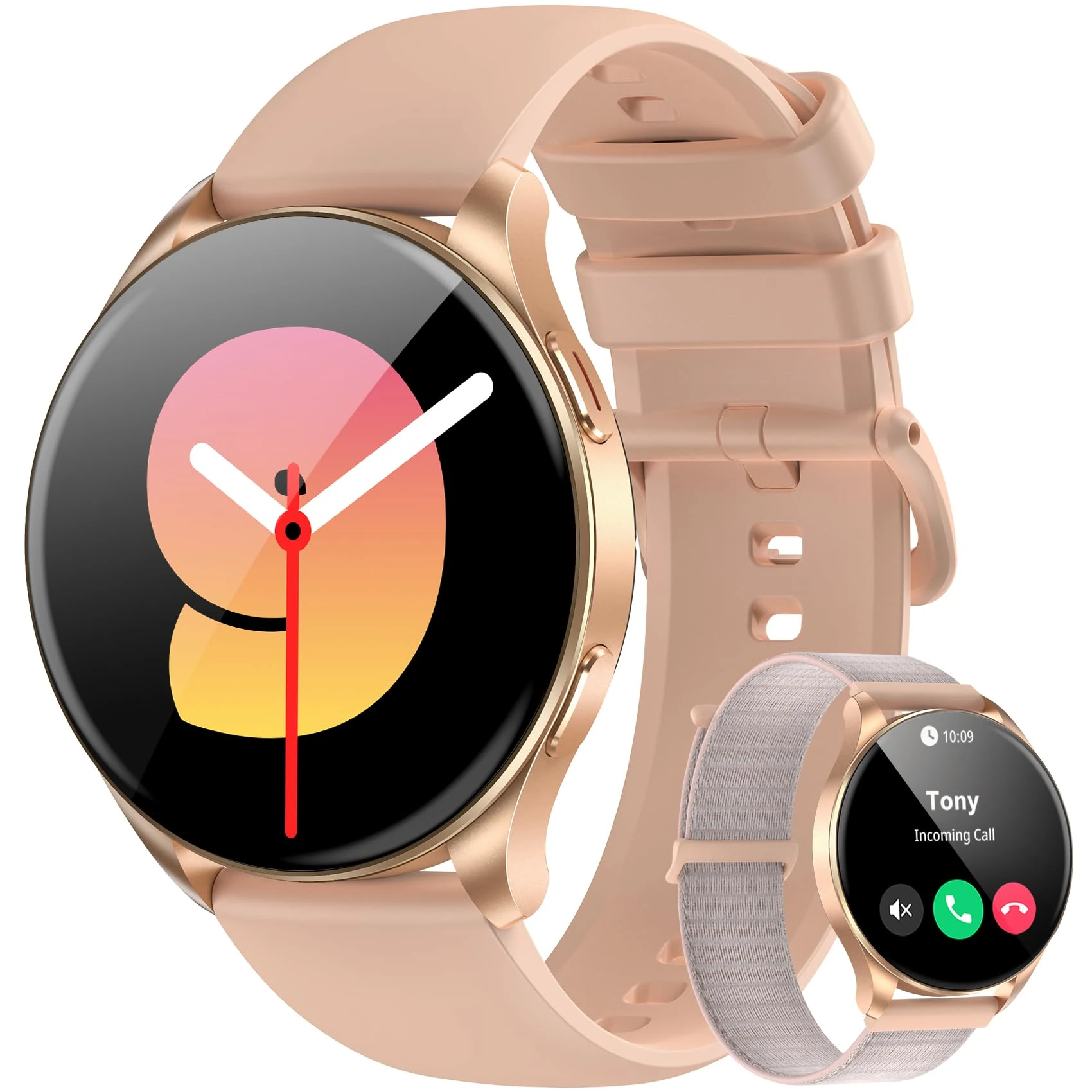 Blackview Smart Watch for Women - Answer/Make Calls, 1.43" AMOLED Ultra-HD Screen Fitness Watch with Heart Rate/Sleep/SpO2/Stress Monitor, 110+ Sports IP68 Waterproof Activity Tracker for iOS Android