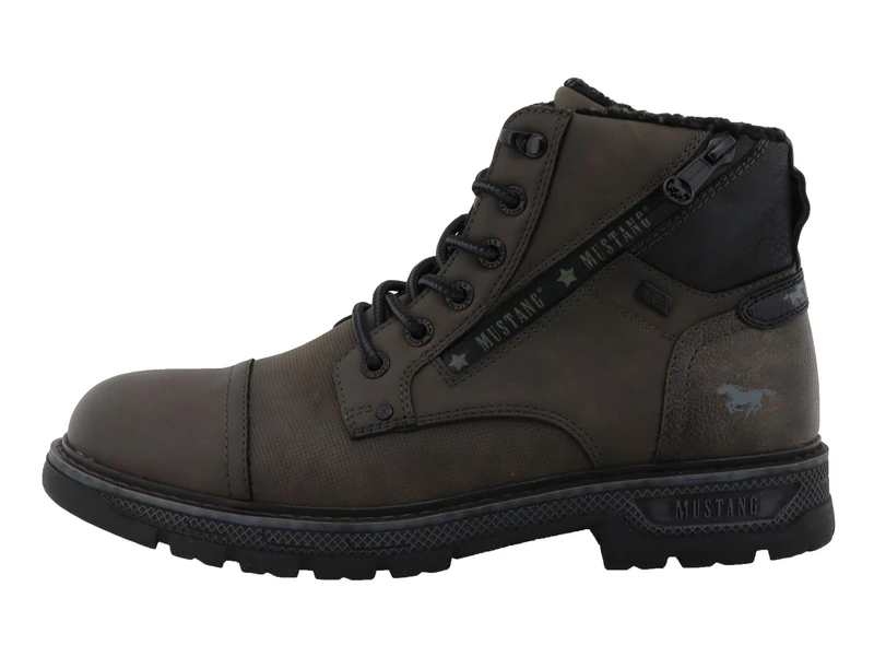 Mustang Men's Ankle Boots Woven Texture 15M0011002, khaki, 11 UK