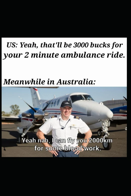 Yeah Nah Notebook – Funny Aussie vs US Healthcare Meme Journal | 100 Lined Pages