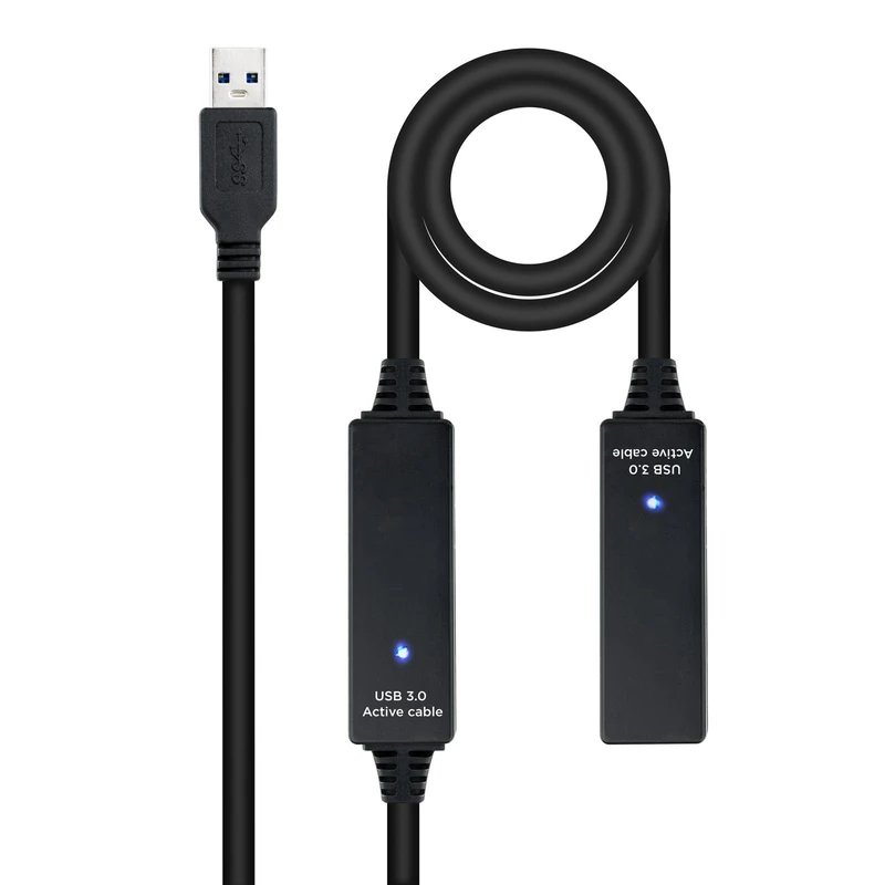 USB 3.0 Cable 15 m with Amplifier Type A/M-A/H, ideal for connecting long-distance devices with high transfer speed.