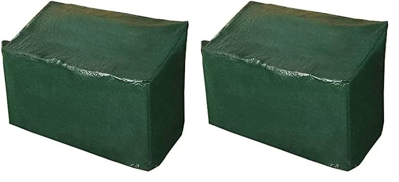Ram® Heavy Duty 3 Seater Waterproof Outdoor Garden Bench Cover with Corner Eyelets and Securing Ropes – Suitable for Benches up to 160cm (Bench Cover) (Pack of 2)