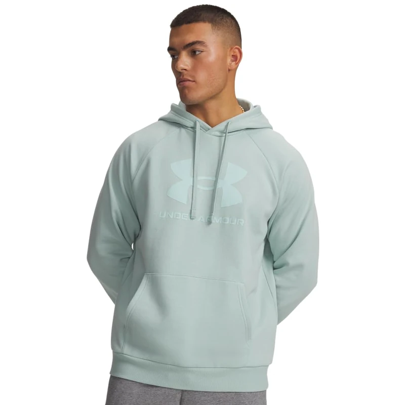 Under Armour UA Rival Fleece Logo HD - Enamel Blue / / Refresh Mint - XS