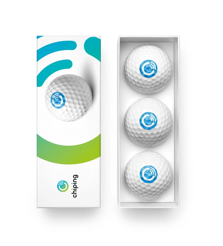 Chiping GPS Tracked Golf Balls (6 Pack) - The Worlds First GPS Tracked Golf Balls - Play Faster - Score Better - Paired with The Chiping GPS App and 35,000 Courses Around The World - Image 1