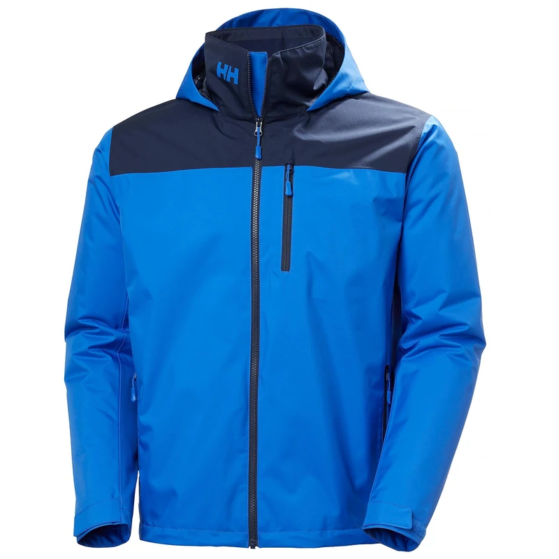 Helly Hansen Mens Crew Hooded Midlayer Jacket 2, Cobalt 2.0, S