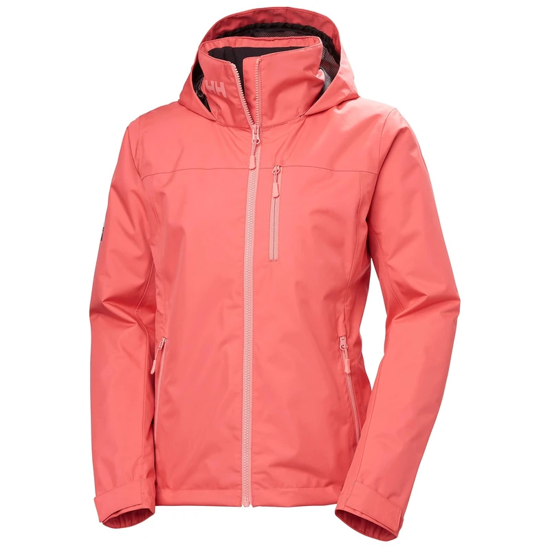 Helly Hansen Womens W Crew Hooded Midl Jacket 2.0, Sunset Pink, 2XL