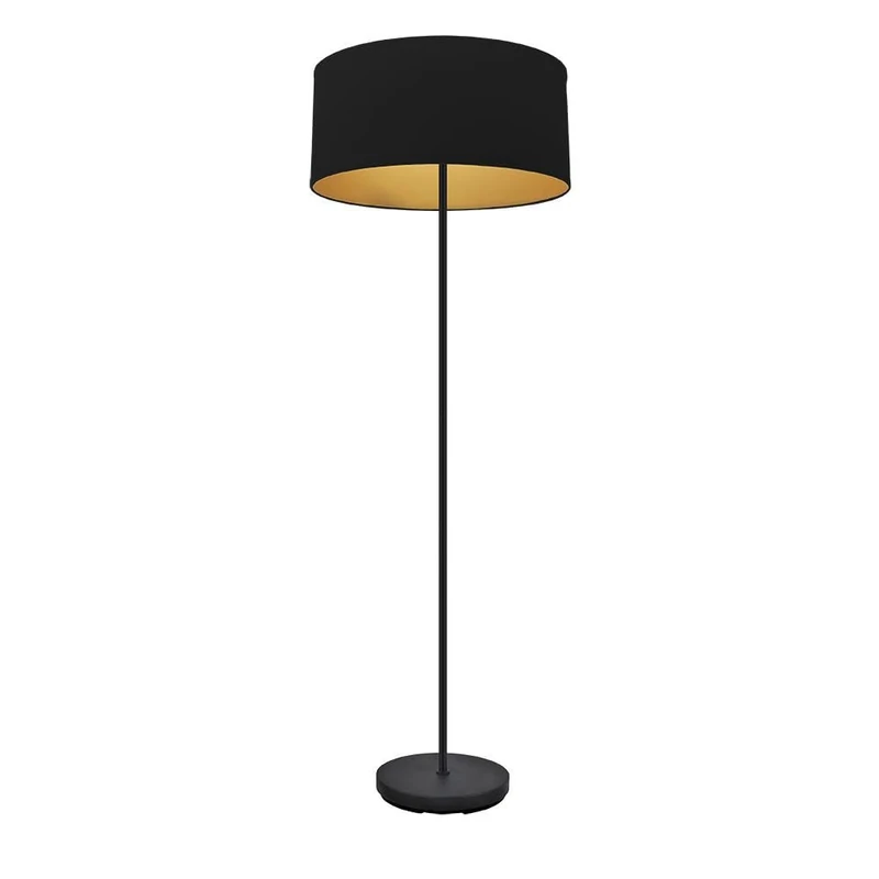 PRENDELUZ Living room table with black finish and gold details, dimensions 162x40x40cm, ideal for decorating and organizing spaces. - Image 1