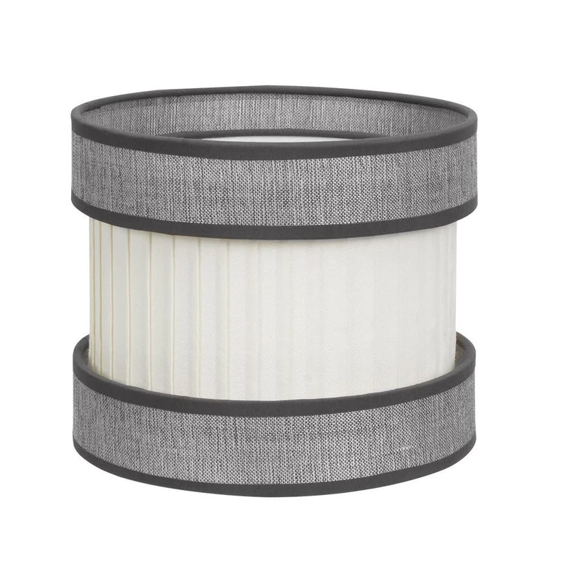 PRENDELUZ Desktop Screen E27 Grey-Beige, Dimensions 30 x 30 x 21 cm, Ideal for Illuminating Spaces and Decorating Environments. - Image 1