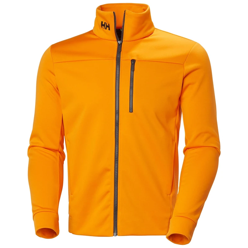 Helly Hansen Mens Crew Fleece Jacket, Ignite Orange, S