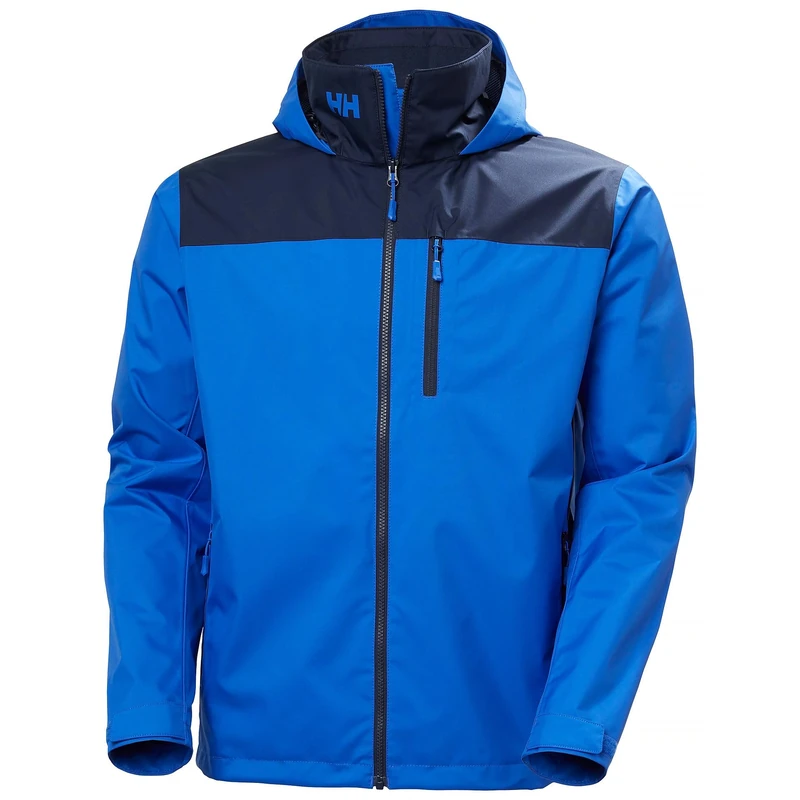 Helly Hansen Mens Crew Hooded Jacket 2.0, Cobalt 2.0, S