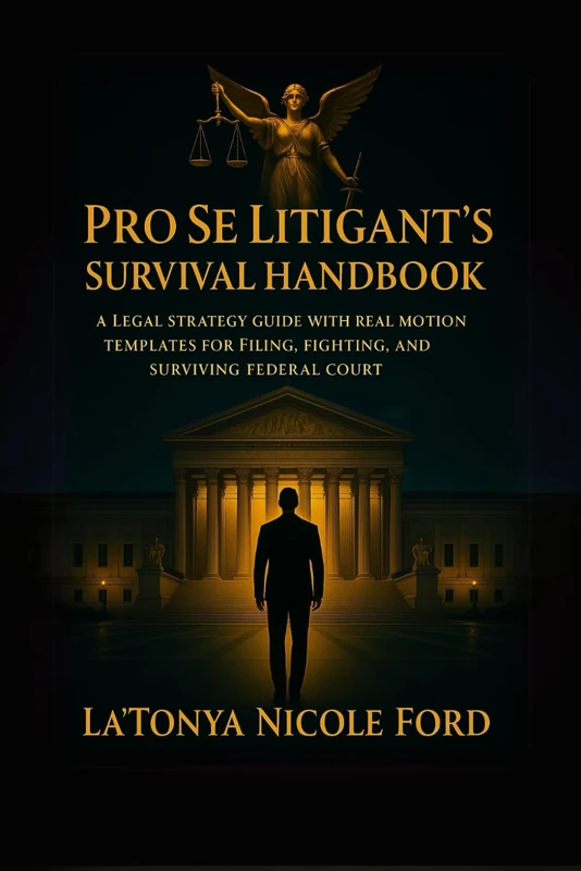 Pro Se Litigant’s Survival Handbook: A Legal Strategy Guide with Real Motion Templates for Filing, Fighting, and Surviving Federal Court (Pro Se Powerhouse Legal Series)