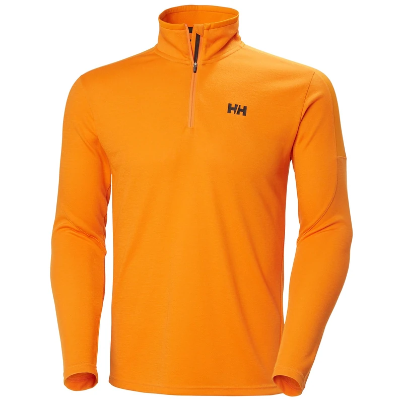 Helly Hansen Mens Hp 1/2 Zip Pullover 2.0, Ignite Orange, 2XL
