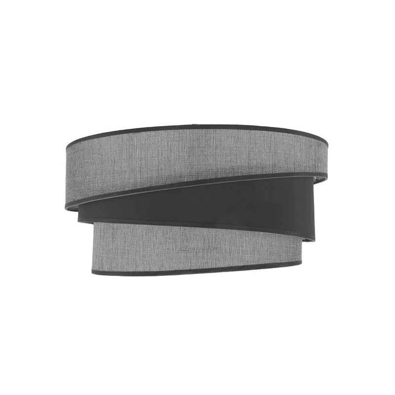 PRENDELUZ Hanging lampshade/Foot E27 Grey 40x30x20 cm, Ideal for Lighting Living Rooms and Creating Cozy environments. - Image 1