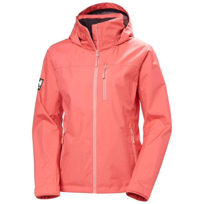 Helly Hansen Womens W Crew Hooded Jacket 2.0, Sunset Pink, XS