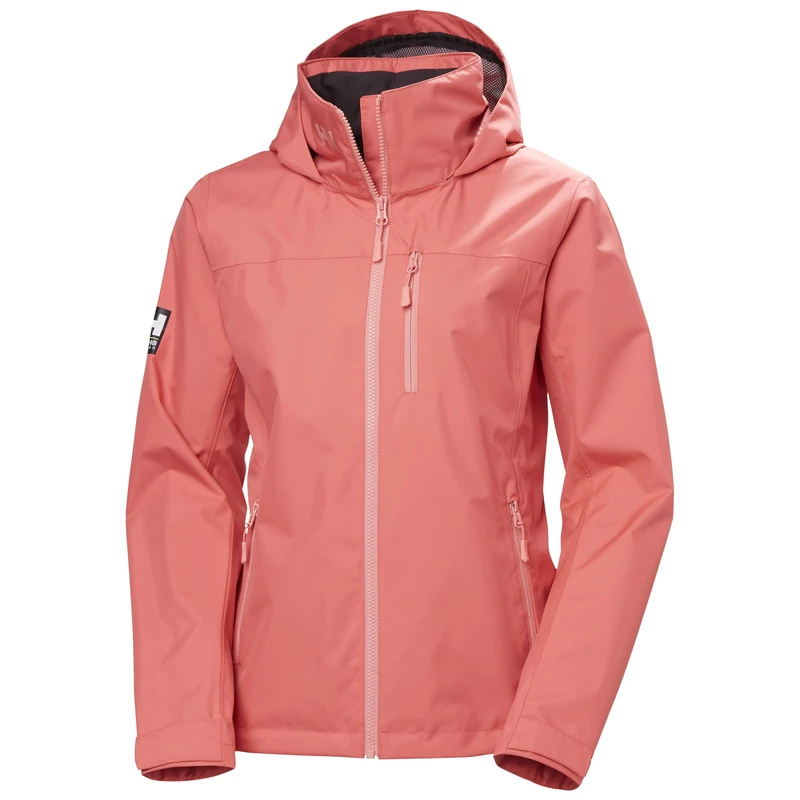 Helly Hansen Womens W Crew Hooded Jacket 2.0, Sunset Pink, XL