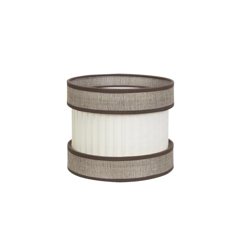 PRENDELUZ Small Desktop Screen, Dimensions 18x18x18 cm, Brown-Beige, Ideal for Illuminating Small Spaces and Decorating environments.