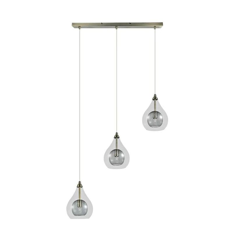 PRENDELUZ Leather pendant 3xg9, size 65x65cm, ideal for decoration and enhance the atmosphere in indoor spaces. - Image 1