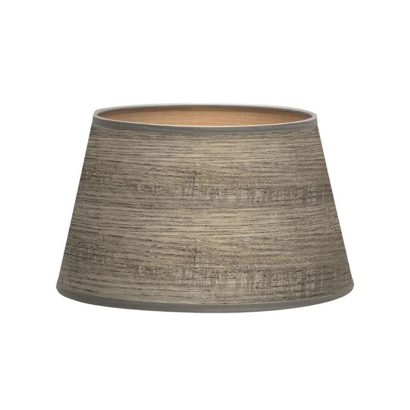 PRENDELUZ Lamp Shade with conical Shape, Gray Wood, Dimensions 40x30x25cm, Ideal for Decoration and Increase Ambient Light. - Image 1