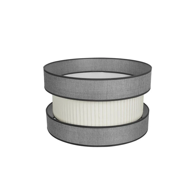 PRENDELUZ Hanging lampshade Gray-Beige E27, Dimensions 40x40x24 cm, Ideal for Lighting in Living Rooms and Home Office.