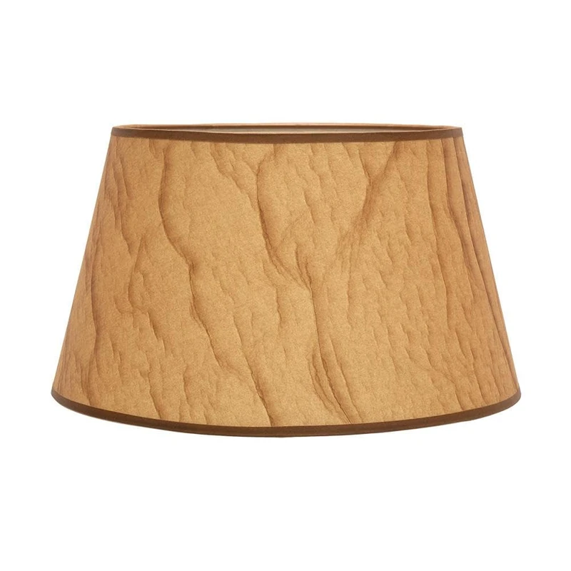 Zarivy E27 lampshade in Parchment, conical, 45 cm Diameter, 35 cm Base, 30 cm Height, Ideal for Decoration and Atmosphere of Spaces.