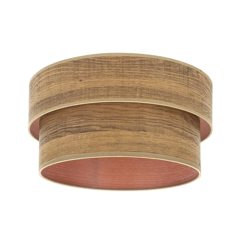 PRENDELUZ Lamp Base in Dark Wood E27, Dimensions 40x35x21 cm - Ideal for Decorating, Illuminating Spaces and Creating Cozy Atmosphere. - Image 1