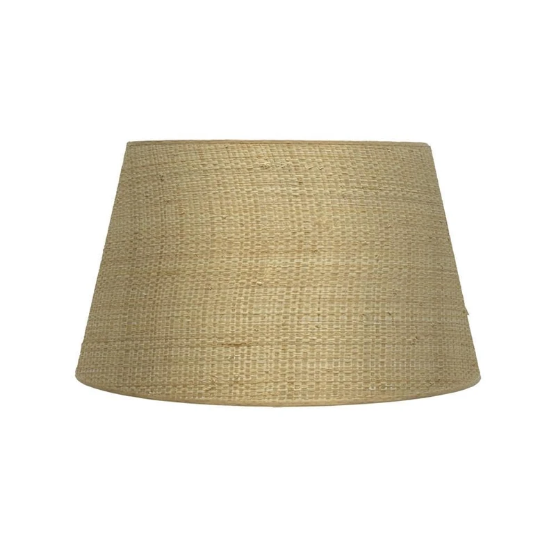 PRENDELUZ Open conical lampshade E27, 40x30x25 cm, Natural Color, Ideal for Decorative Lamps and Atmosphere Spaces.