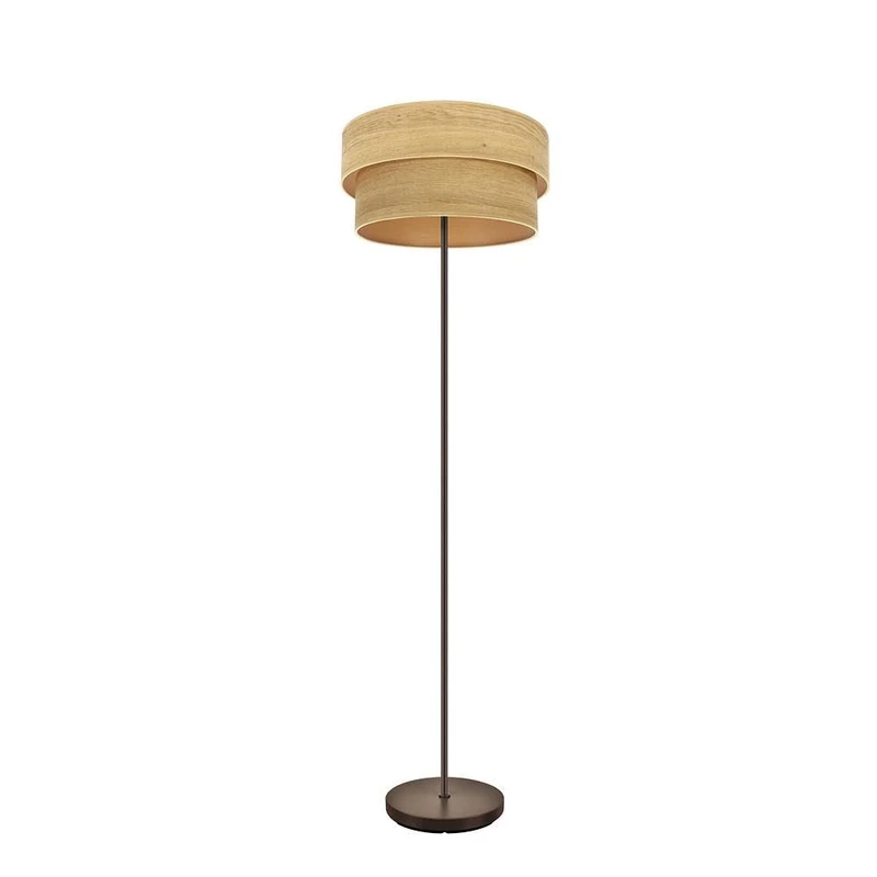 PRENDELUZ Double living room table, brown and light wood, dimensions 162x40x40 cm, ideal for decoration and functionality in indoor spaces.