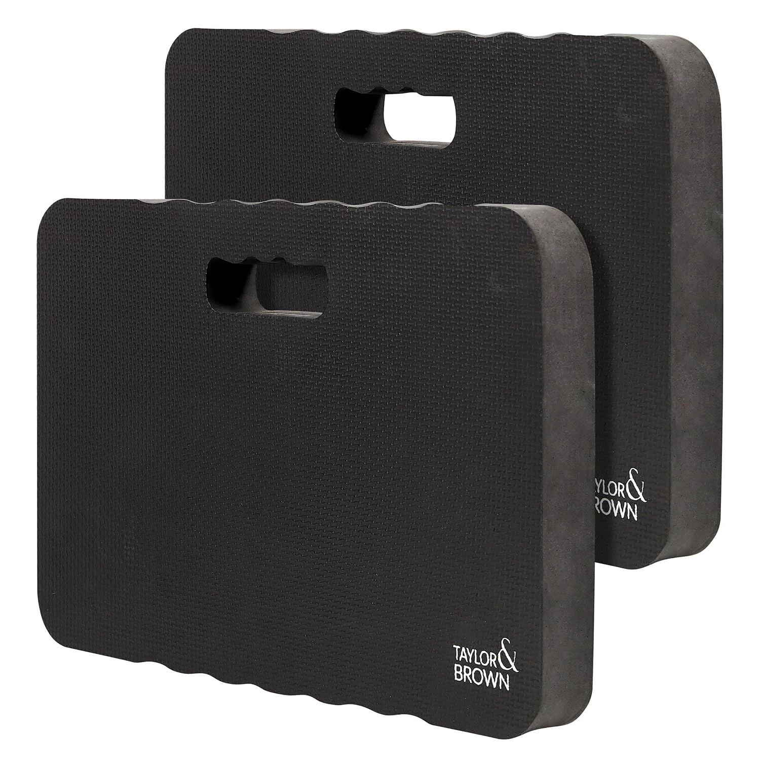Taylor & Brown 2 Pack Kneeling Pad, Garden kneeling Pad, Comfortable Knee Pad Cushion, Foam Kneeler Mat, Knee pads for Gardening, Outdoor, Work, Yoga, Bath and More（43 x 28cm (Black)