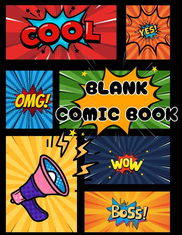 Inkspire: A Blank Comic Book for Future Legends: Unleash Your Inner Hero – 110 Epic Comic Templates + Bonus Stan Lee Quote to Fire Up Young Creators