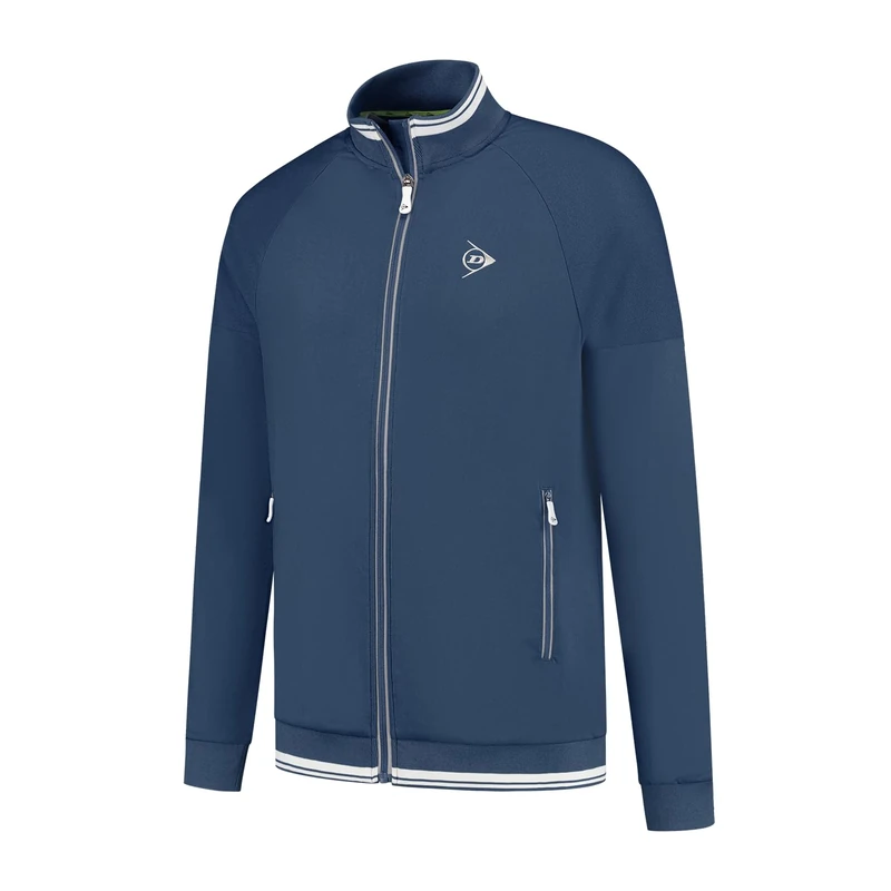 DUNLOP CLUB MENS KNITTED TENNIS JACKET, Navy, S - Image 1