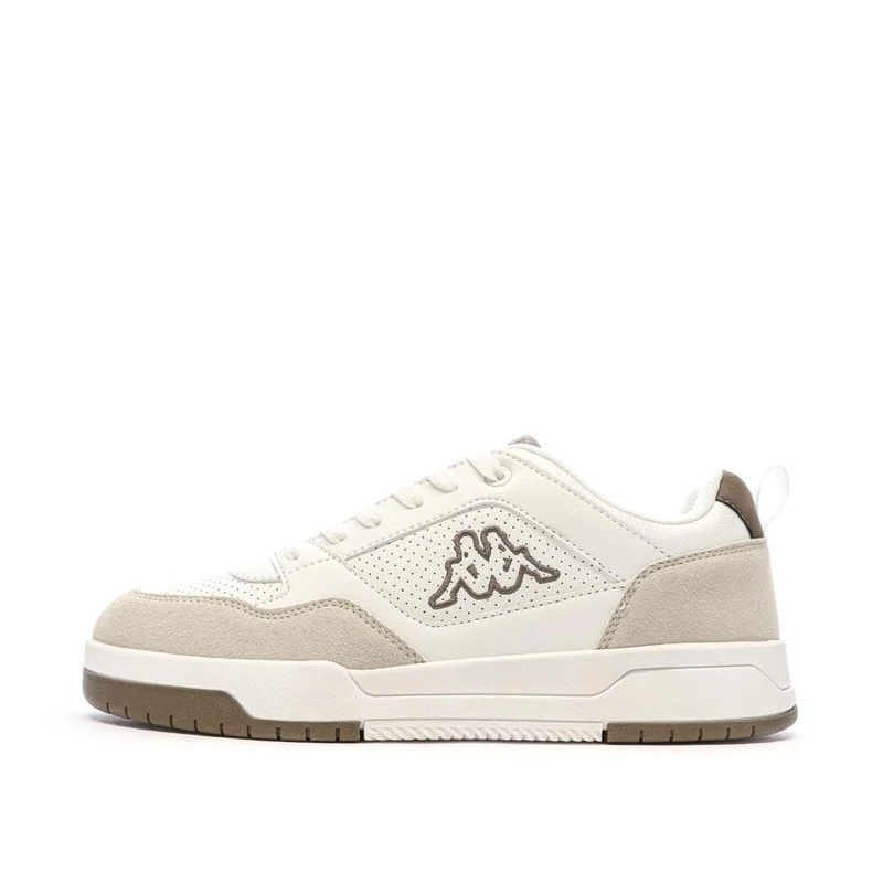 Kappa Men's Logo Manis Athletic Shoes, White-Grey Whitecap-Beige Cashew, 10 UK