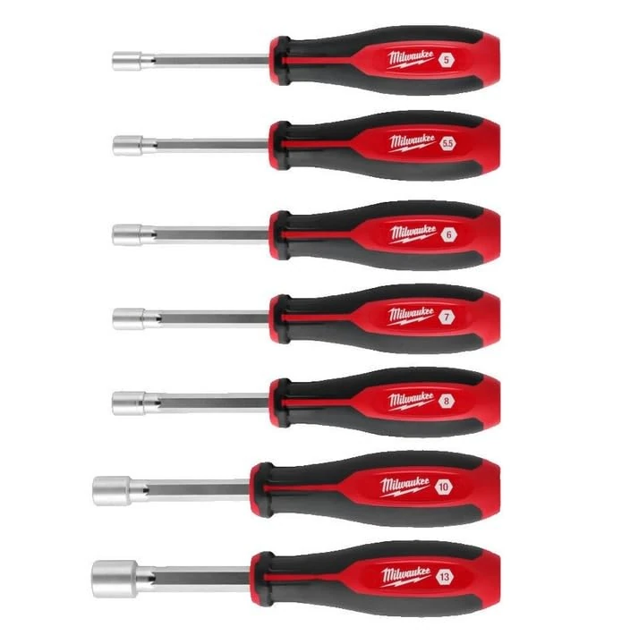 Milwaukee 7 Piece HollowCore Magnetic Nut Driver Set