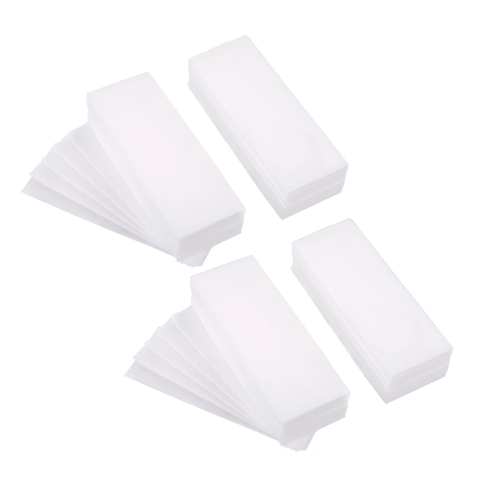 400 Pcs Non-Woven Wax Strips for Arms, Eyebrow Hair, Underarms & Face Hair Removal,Waxing Strips,Wax Paper Gentle & Effective(Size:10CM*4CM/3.9in*1.6in)