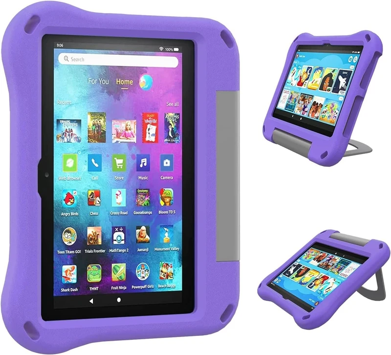 ODQQDO Case for LG LM 10 (13th Gen 2023/2024) Ultra Slim with Auto Wake/Sleep, Anti-Scratch Back & Precise Cutouts for 10 Tablet 10.1" Kids (Purple-1) - Image 1