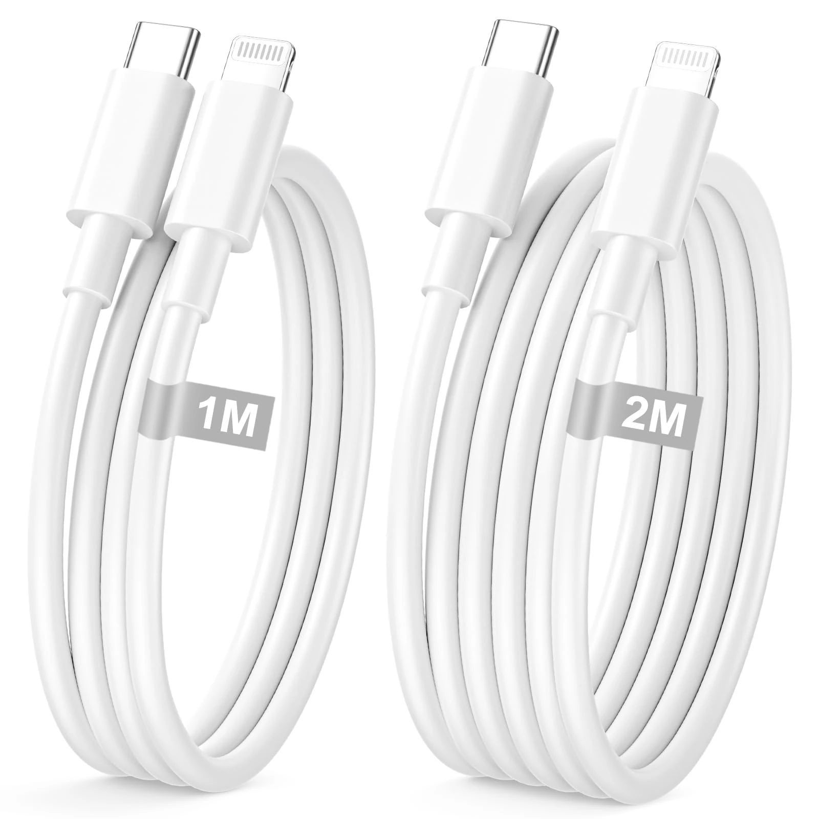 USB C to Lighting Cable 1M+2M [Apple MFi Certified], iPhone Charger Cable 1M USB C to iPhone cable Fast Charging Type C 2M iphone Charging Lead Wire for iPhone 14 13 12 11 XR XS 8 7 6 5 SE, iPad