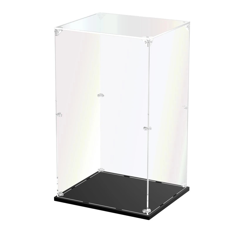 Clear Acrylic Display Case, Self-Assemble Showcase for Collectibles, Action Figures, Dolls, Toys - Alternative Glass Box for Commemorative Gifts(13.7x11.8x23.6 inch, 35x30x60 cm)